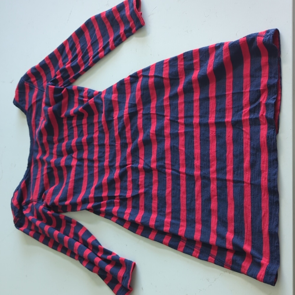 Express nautical t-shirt dress stripe cotton blend
